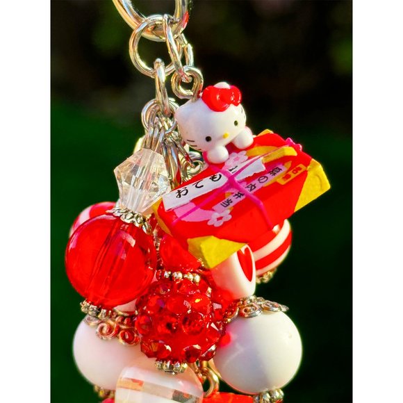 Hello Kitty Bento Iwako Salmon Sushi Keychain Purse Bag Charm - Picture 8 of 8